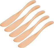 Butter Spreader Knife, 5Pcs Smooth Handle Safe Composite Wood Comfortable To Hold Wear‑resistant But