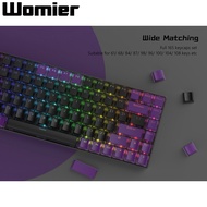 WOMIER 165 Keys Pudding OEM Keycaps Shine Through PBT Keycaps for Cherry Gateron MX Swithes Mechanic