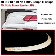 MERCEDES-BENZ W205 C205 COUPE C COUPE AM STYLE TRUNK SPOILER ABS SKIRT LIP BODYKIT
