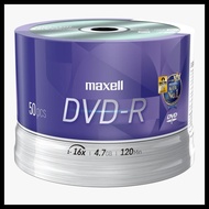 Dvd-r MAXELL 16X 4.7GB DVDR Contents 50 PCS Code 999