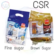 CSR Fine Sugar / Brown Sugar Stick pack / Sachet (5G x 100s) - 500g | Gula Harus Sachet Gula CSR *Se