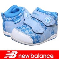 鞋大王New Balance FS123HYI 粉藍 高統黏帶運動鞋(幼童鞋)【特價出清】648NB