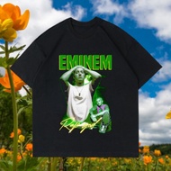 EMINEM T-SHIRT - RAP GOD GREEN CLOTHES | T-SHIRT | BOOTLEG | VINTAGE VINTAGE | OVERSIZE OVERSIZE | H