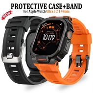 Luxury Modification Kit for iWatch Ultra 3 2 49mm Metal Protective Case for Iwatch Series 11 10 46mm