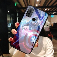 Softcase Glas Kaca Marvel Oppo A53 2020-A33 2020 -S28 - Casing Hp- Oppo A53 2020-A33 2020 - Pelindung hp-Case Handphone