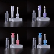 Weijiao Portable Heart 4/6ml Lip Gloss Tube Matte Thick Rod Large Brush Container Empty Bottle Lips 