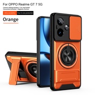For Realme GT 7 Case Realme GT 7T Cover GT7 GT7T Phone Case Magsafe Magnetic Fold Holder Military Ar