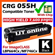 Cartridge 055 Compatible to Canon 055 055H CRG055 imageCLASS LBP664Cx LBP 664CX MF 746CX MF746Cx Bla