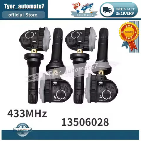 433MHz 4Pcs Tire Pressure Monitor Sensor 13506028 For Chevrolet Volt Opel Adam Ampera Astra J Corsa 