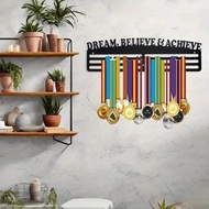 HELLOYOUNG Metal Medal Holder Wall Mount Award Display Rack Organizer Storage Showcase