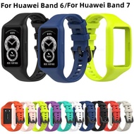 ETXSmart Strap For Huawei Band 7 6 Silicone Integrated Glossy Bracelet Colorful Fitness Watch For Honor Band7 6 Sports Wristband