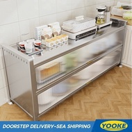 Kitchen Cabinet Stainless Steel Island Cabinet Expand Space Kitchen Kabinet Storage Q7S0