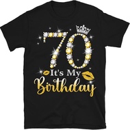 Men's cotton T-shirt It's My 70th Birthday Shirt, 70 Years Old 1962 Birthday Shirt for Women, 70th B