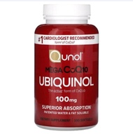 qunol Mega CoQ10 100mg ubiquinol 100.softgel