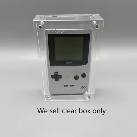 Transparent Storage Magnetic Acrylic box For gamboy light For GBL Game Console Cover Shell Box Displ