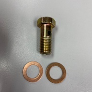 Mitsubishi GSR 4G93T Engine Head Turbo TD04 supply screw with Washer