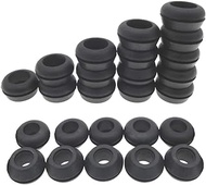 Rubber Grommet 1/2 Inch, Hydro Rubber Grommet Donut Type to make Waterproof Seal in DIY Hydroponic Systems and 16mm or 1/2 Inch Barbed Elbow Tee Straight Y Connector and Vinyl Tubing (Pack of 25)