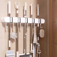 Suction Cup Mop Holder Hook Cilp Wall Mounted No Drill Reusable Broom Rack For Bathroom C0b1