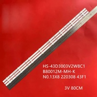 3pcs/set led backlight strip for VK43FZXY Light Strip HS-43D3003V2W8C1B80012M-MH-K No.13X8 220308 43