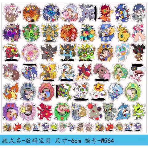 Digimon Acrylic Patches Anime Cartoons Handmade DIY Materials Accessories Wholesale Keychains Sticke