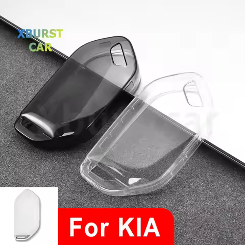 Transparent TPU Auto Shell Fob For Kia Ev9 K3 K5 Carnival Picanto GT Line Sorento MQ4 KA4 Car Key Ca