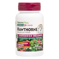 Natures Plus Herbal Actives Hawthorne - 300mg, 3.2% Vitexin, 30 Vegan Tablets - 30 Servings