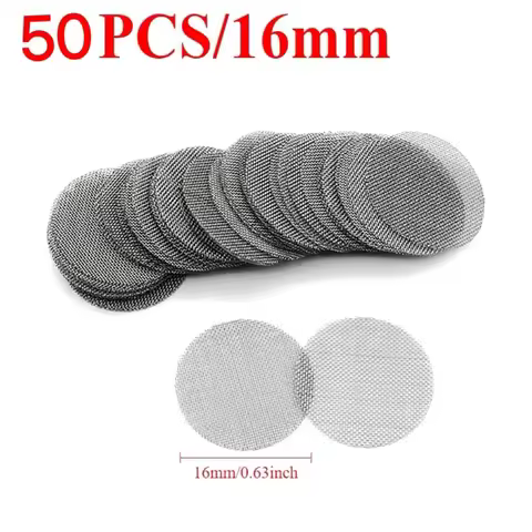 50 pieces/pack of circular filter mesh, faucet filter mesh, oil mist filter mesh, plain weave filter