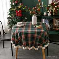 Cloth Coffee Table XEI Tablecloth Bedside Table Christmas Tassel3Japanese New Year Round Table Cover