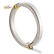 【caesarA8】For DIY Jewelry- White Copper 8mm Wide Flat Bezel, 19.7 Feet 32 Gauge Silver Wire for DIY 