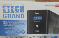 UPS 1200VA ETECH Grand By Zircon เครื่องสำรองไฟอีเทค รุ่น Grand 1200 VA / 720 Watts