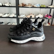 Chanel 香奈兒新款黑色厚底氣墊運動鞋 size：36碼