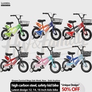 Luanda New Bike For Kids 12-16 Inch Children Bike with Training Wheels High Carbon Steel Frame