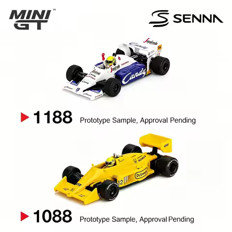 MiniGT 1:64 Ayrton Senna F1 Set Toleman TG184 #19 MiniGT 1118 & Lotus 99T #12 Monaco Winner MiniGT 1