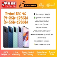 New Smartphone Original Xiaomi Redmi 12C 4G [ 4+3Gb Extended Ram + 128Gb Rom / 6+5Gb Extended Ram + 128Gb Rom | 50MP AI Camera | 6.71" HD+ Display | 5000 mAh Battery ]