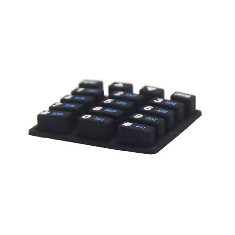 Silicone Numeric Keypad Keyboard Replacement Parts Digital Keyboard Accessories Two Way Radio Keyboa