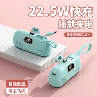 Capsule Fast Charge 3c Certified Charging Treasure Customized logo with Cable Android Power Bank 500