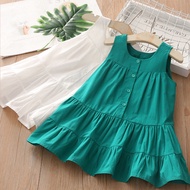 Summer Dress 2025 Children's Clothing Girls Skirt 13 Princess 5 Little Girl Clothes 9 Years Old Cott
