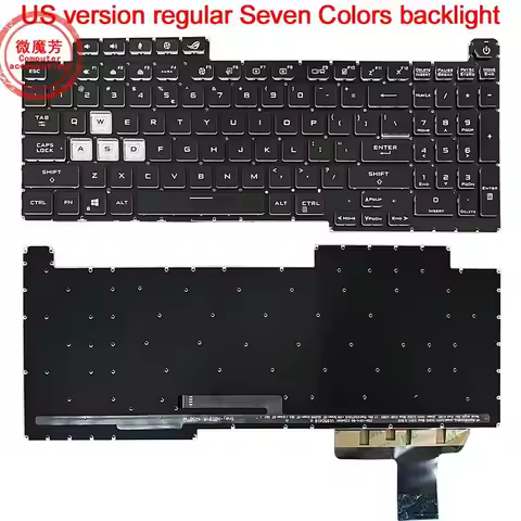 US Keyboard For ASUS ROG Stirx G17 G713 G713Q/QE/QY G713QR G713RXG/RS/RC G713IR/IH G733 With Backlit
