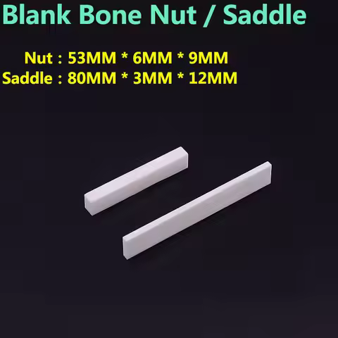 Real Bone Nut / Saddle Raw Material Blank Bone Guitar Nut / Saddle