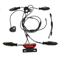 【SWTDRM Hot】Ebike Tricycle 36/48/52V Light Kit Front Rear Flashing Turn Brake Signals Light