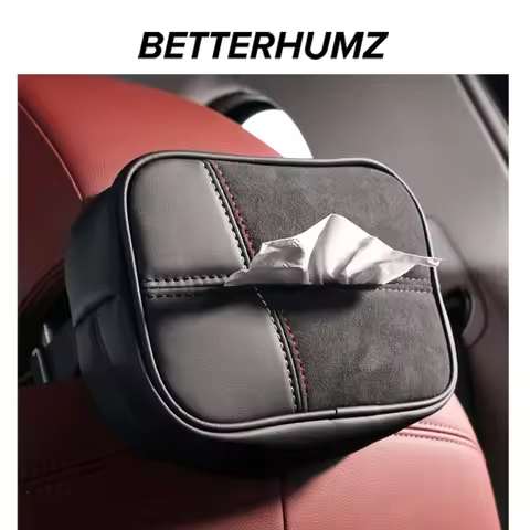 Betterhumz For BMW E90 F30 320 318 420 F20 230 G20 325 330 M340i Made of Alcantara Car Tissue Holder
