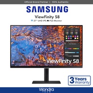 [FAST SHIP] Samsung ViewFinity S8 | 27" UHD | IPS Flat Monitor (LS27B800PXUXXS)