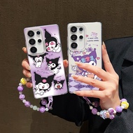 3D cartoon Kuromi + lanyard Phone Case For OPPO A9 A5 2020 A31 A12 e A15 S A7 AX7 A5S AX5S AX5 A3S A