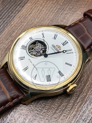 [Watchwagon] Orient Automatic Brown Leather Open Heart Dial Watch FAG00002W0 AG00002W0 Formal Dress Watch