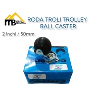 2-inch TROLLEY BALL CASTER TROLLEY Wheel Live Plate