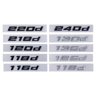 ABS 3D Car Rear Trunk Letter Badge Emblem Exterior for BMW 116d 118d 120d 125d 135d 218d 220d 240d A