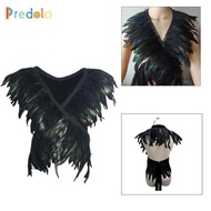 [Predolo] Artificial Feather Scarf, Cosplay Costume, Shawl, Cape, Scarf for Masquerade Ball