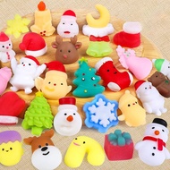 Random Style Christmas Squishy Toys Kawaii Stress Reliever Fidget Toys Santa Claus Xmas Decompression Toy for Kids Adult