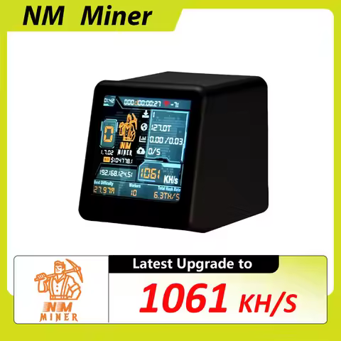 NM TV NMMiner Officail Smart TV 1060KH/s better Nerdminer v2 ESP32 BTC SOLO Lottery Miner & Smart gi
