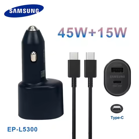 Samsung Type C Car Charger Super Fast Charge 45W for Car Samsung Galaxy A17 A54 A52 A56 A25 A13 S24 